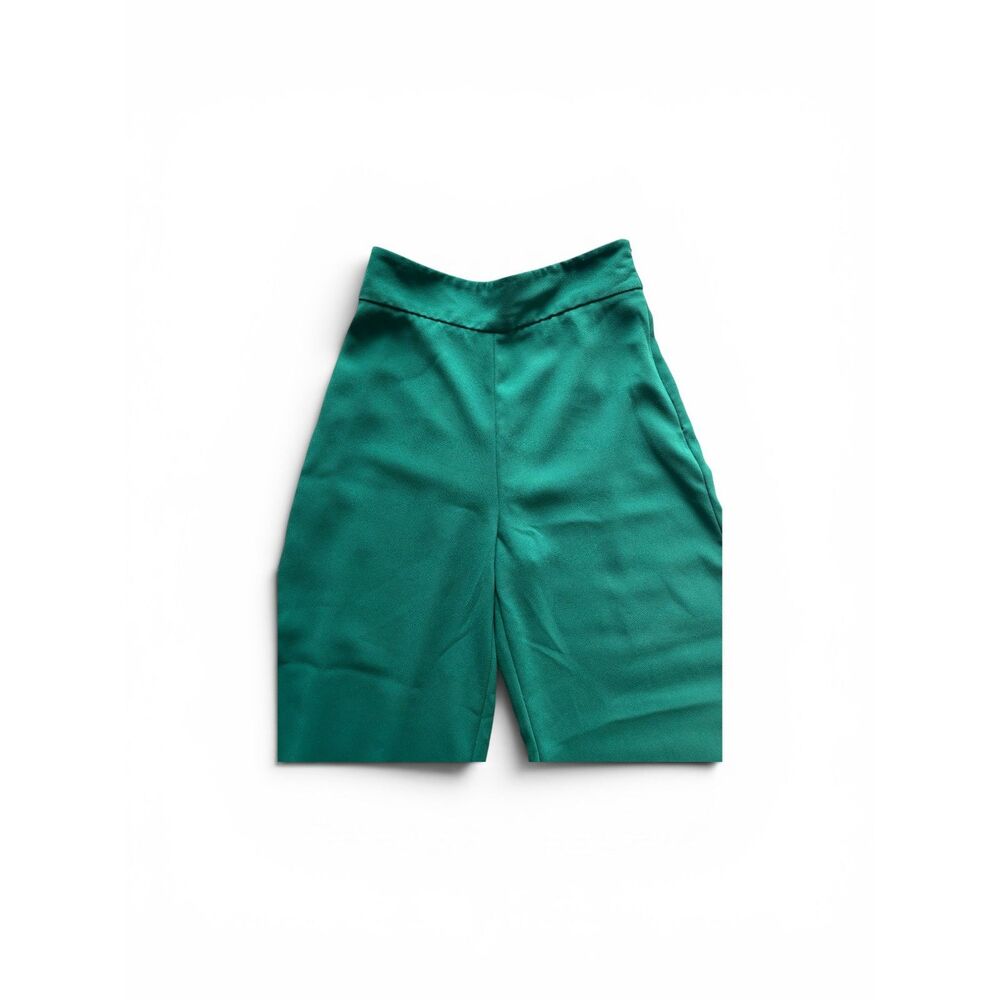 Zara Emerald Green Women's Office Dress Pants Wide Leg Trousers Size S or Size 2 - Picture 4 of 6